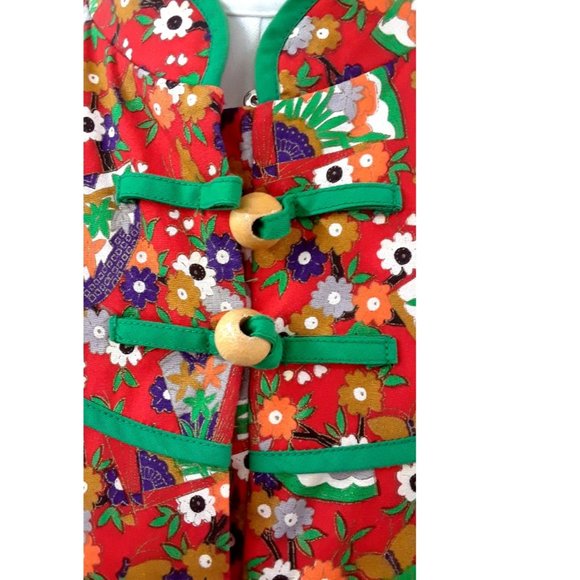 Japanese Ditsy Floral Long Sleeve button up JKT - Picture 4 of 7